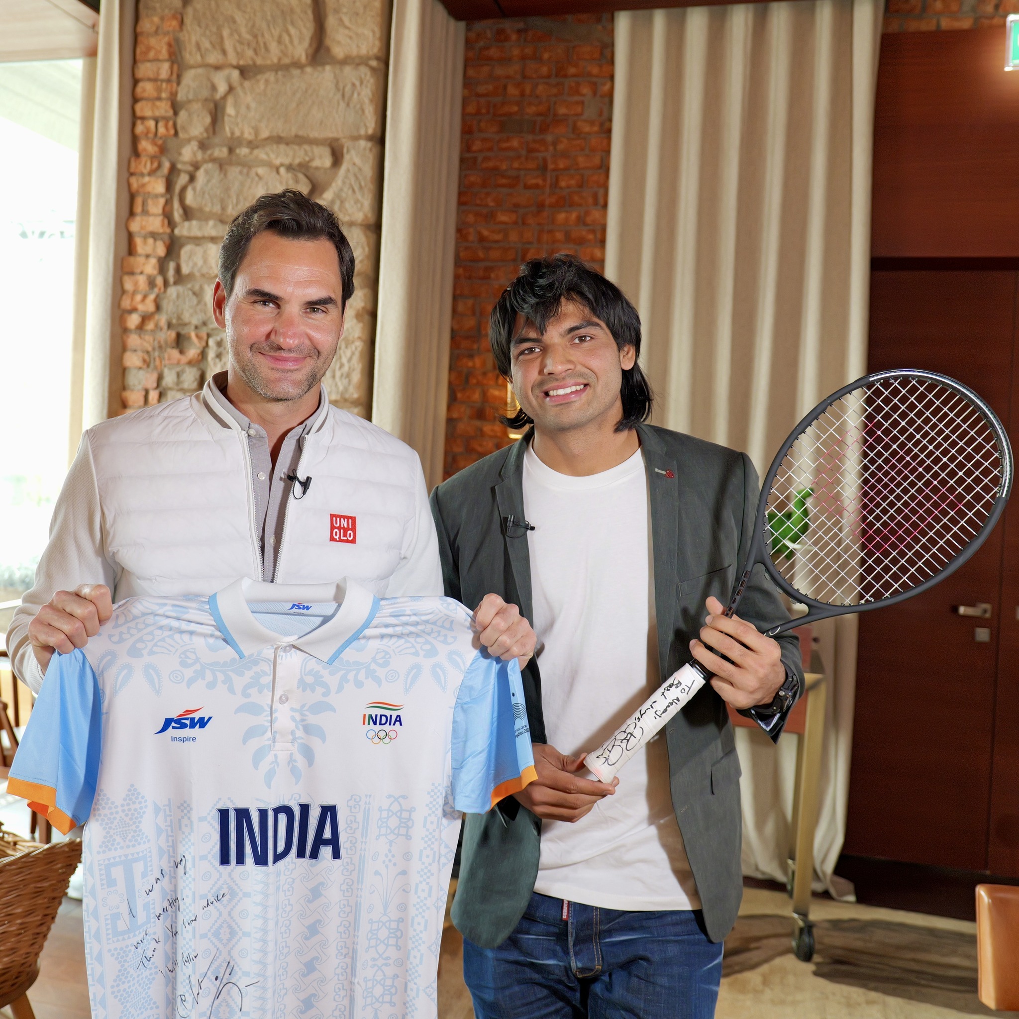 A Legendary Encounter: Neeraj Chopra and Roger Federer Unite in Zurich